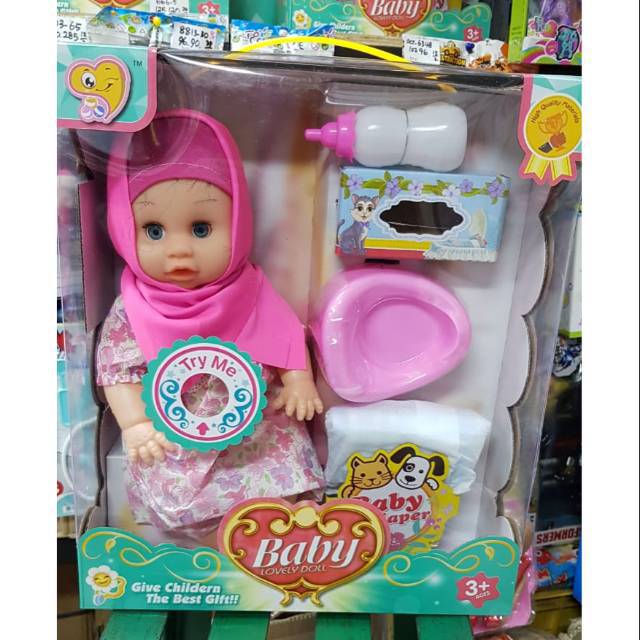 Boneka hijab baby Lovely Doll