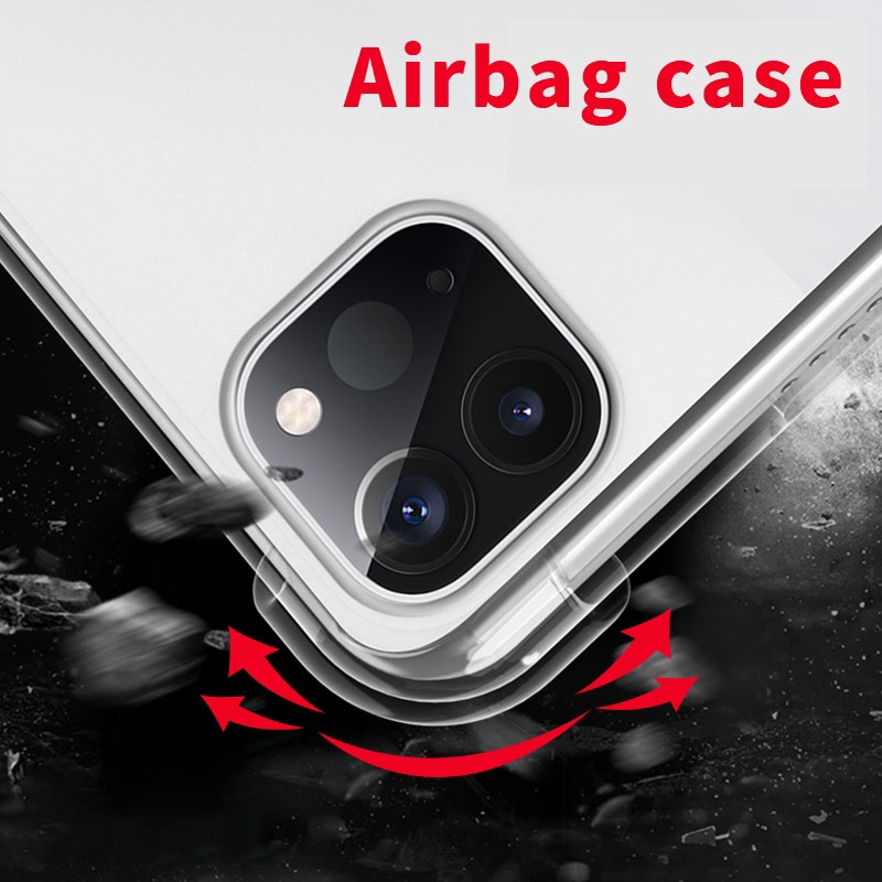 Apple iPad Pro 11 2020 2nd Airbag Case Gen 7th Gen 10.2 2019 2 3 4 5th 6th 9.7 2017 2018 Air 3rd mini 10.5 Clear 4 Corners Thickening Drop Resistance Silicone Cover Case