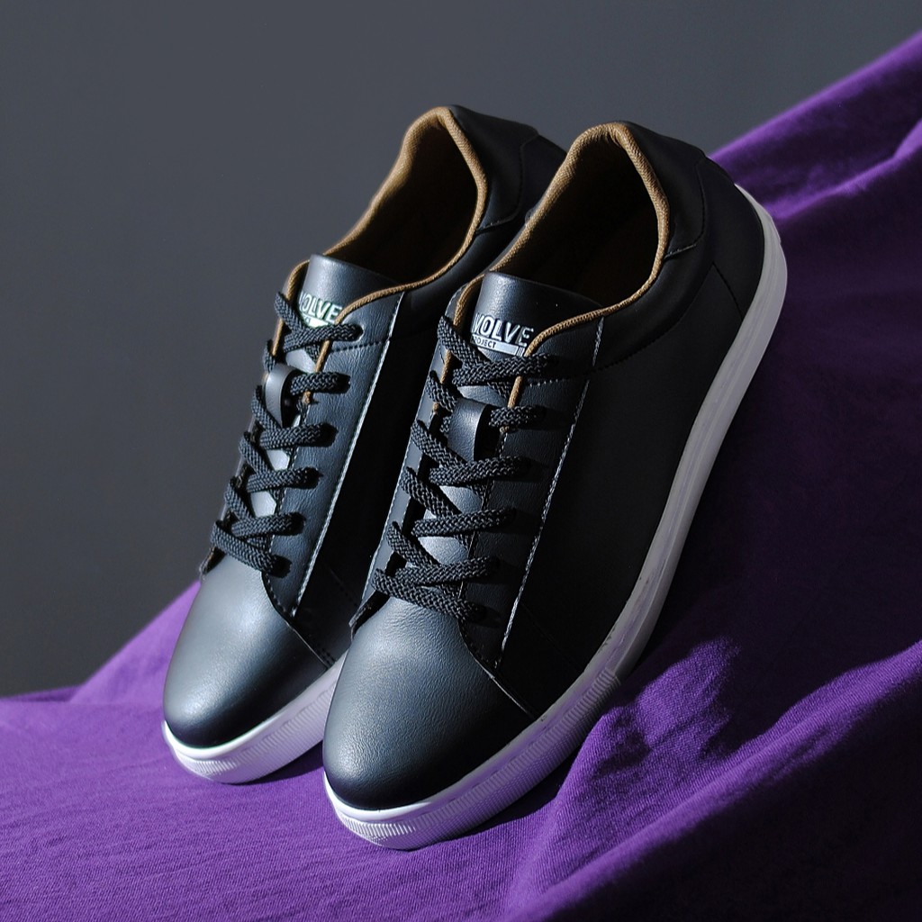 ROVER BLACK |FORIND x Volve| Sepatu Casual Sneakers Kasual Polos Ori Pria Cowok Lokal Footwear Jalan