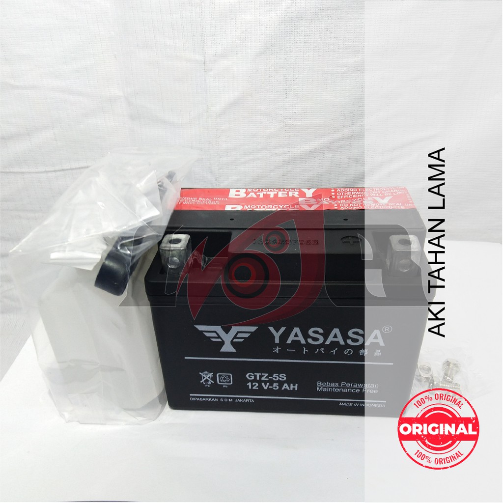 Aki Kering Yasasa Kayaba Battery GTZ-5S 12v 5Ah Universal Banyak Motor Bisa Pakai