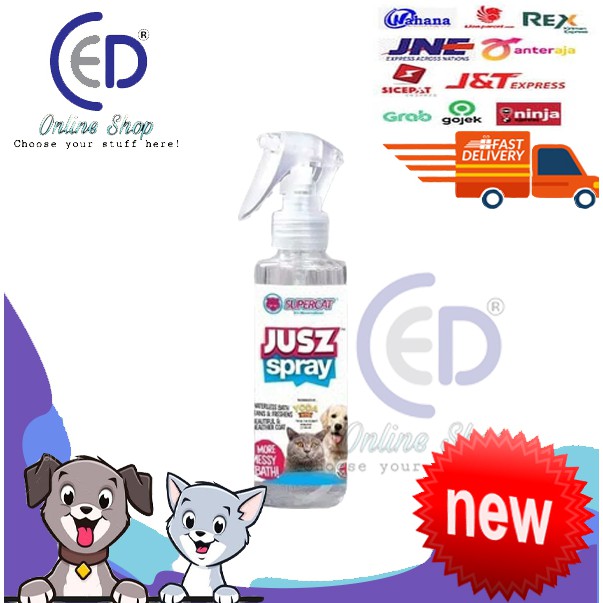 PEMBERSIH KUCING DAN ANJING JUSZ SPRAY 150ML