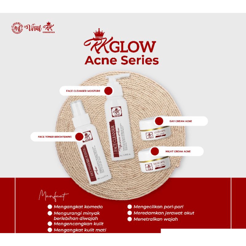 RK GLOW ANCE Series - Kosmetik Viral Krim jerawat RK Cosmetics Krim wajah Glowing