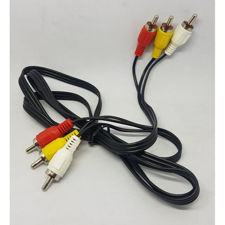 KABEL RCA 3 TO RCA 3 KABEL JACK VIDEO TV RCA