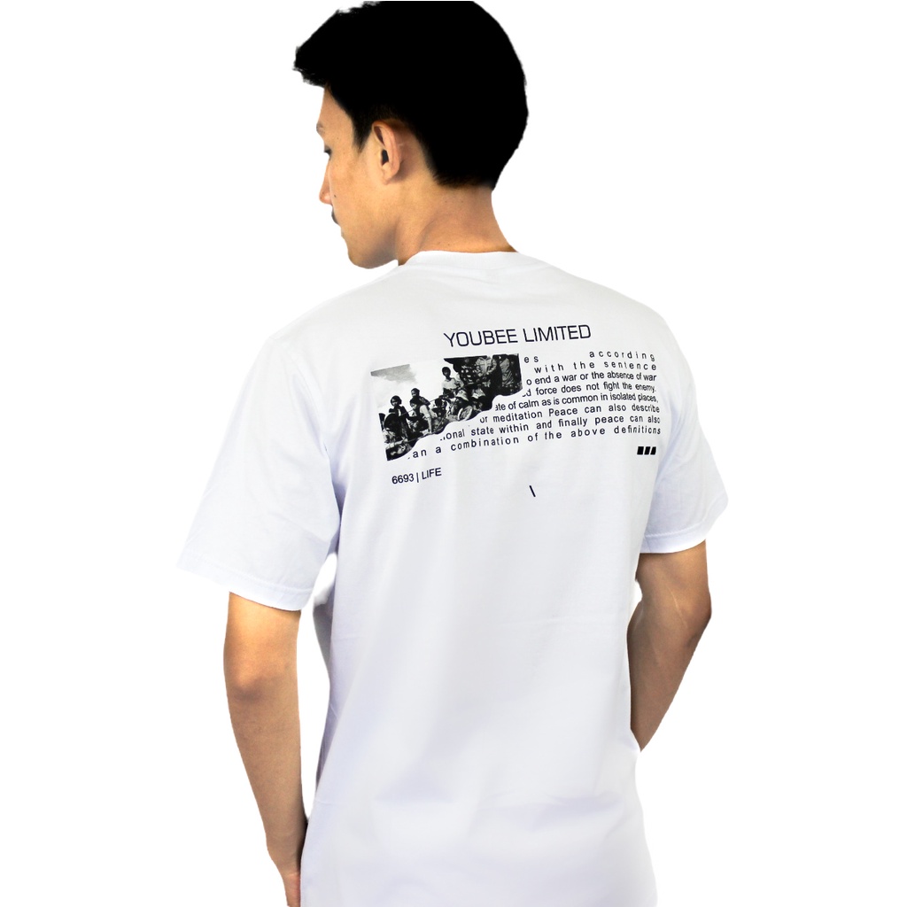 Youbee Limited - T-Shirt Pria | Kaos Pria | T-Shirt Unisex | Demonstran White