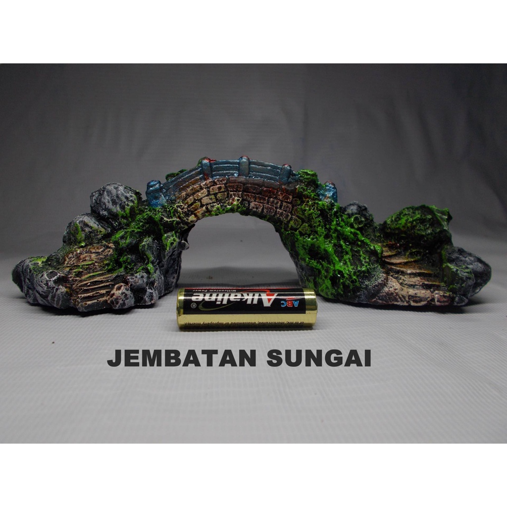 Hiasan Aquarium Aquascape Jembatan / Dekorasi Aquascape Tema Diorama