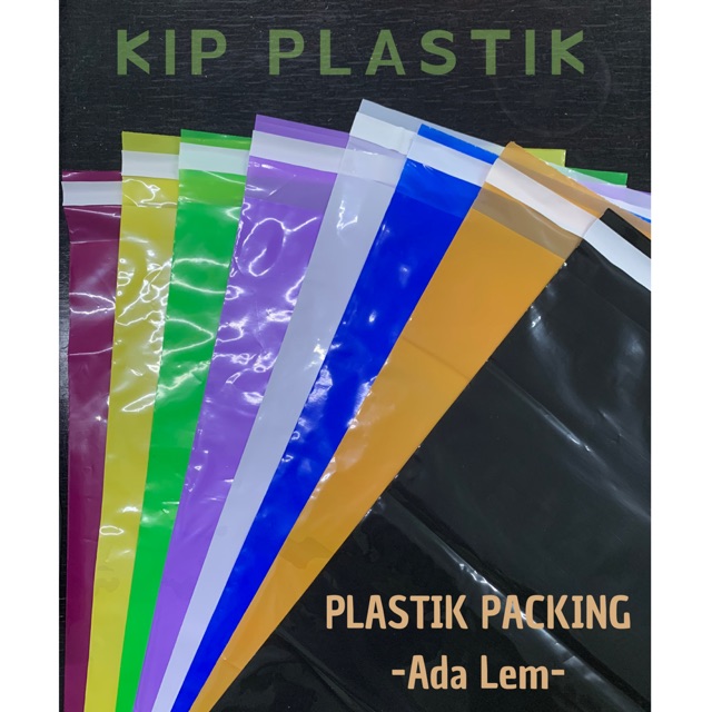 

Plastik Packing Warna Warni Ada Lem Solatip Amplop Online Shop Bungkus Double Tape Bahan PE