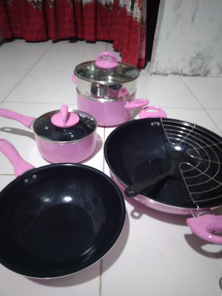 Panci Set Warna Plus Peniris Vicenza V 709