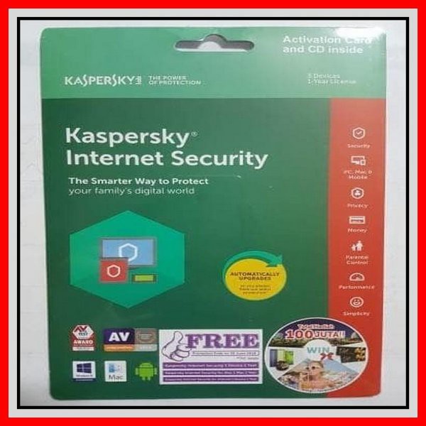 Anti Virus KASPERSKY INTERNET SECURITY 1 PC ASLI dan ORIGINAL 365 HARI