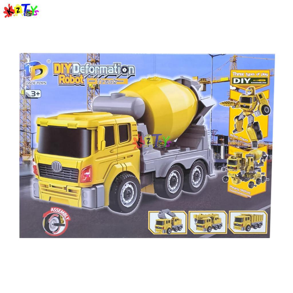 DIY DEFORMATION ROBOT MOBIL TRUCK PEMADAM MECHA FIRE TRUCK DIY CONSTRUCTION BONGKAR PASANG