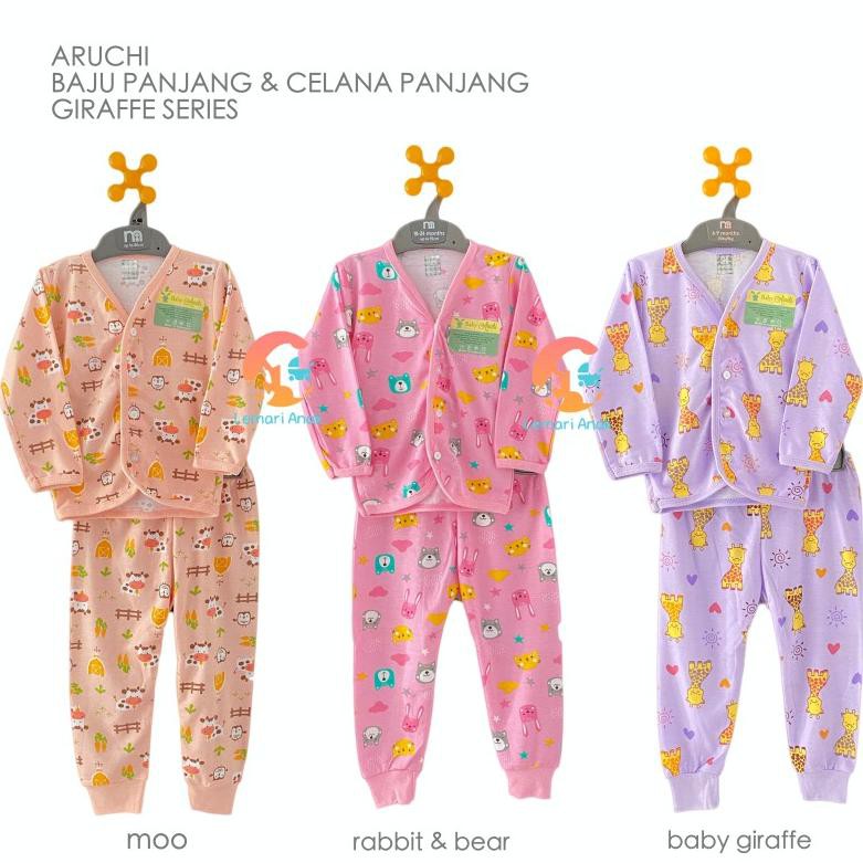 Siap Di  Borong ARUCHI Setelan Baju Panjang  Celana  