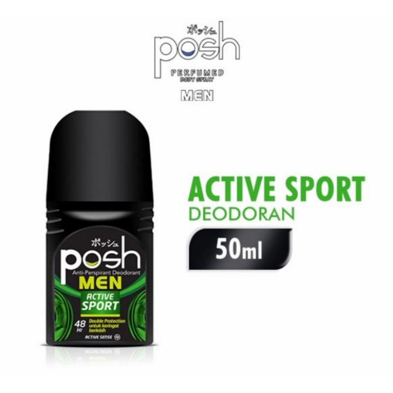 posh men deodorant roll on active sport 50ml