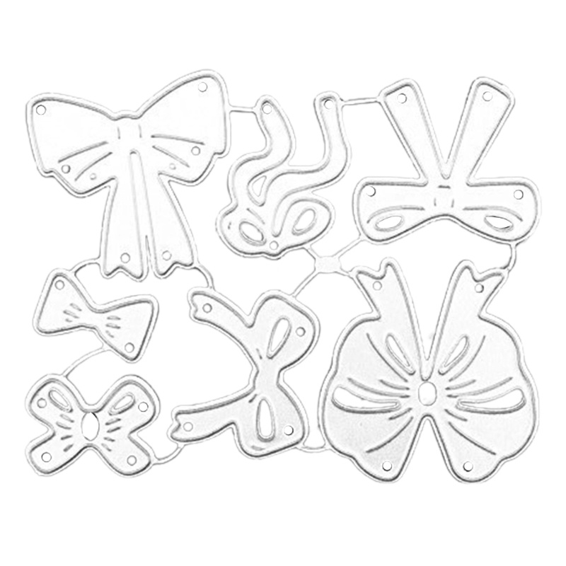 Cetakan Stensil Cutting Dies Motif Pita Bahan Metal Untuk Scrapbook / Craft Diy / Kartu