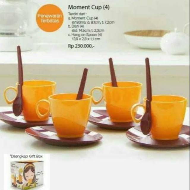 Moment cup set (4) Tupperware