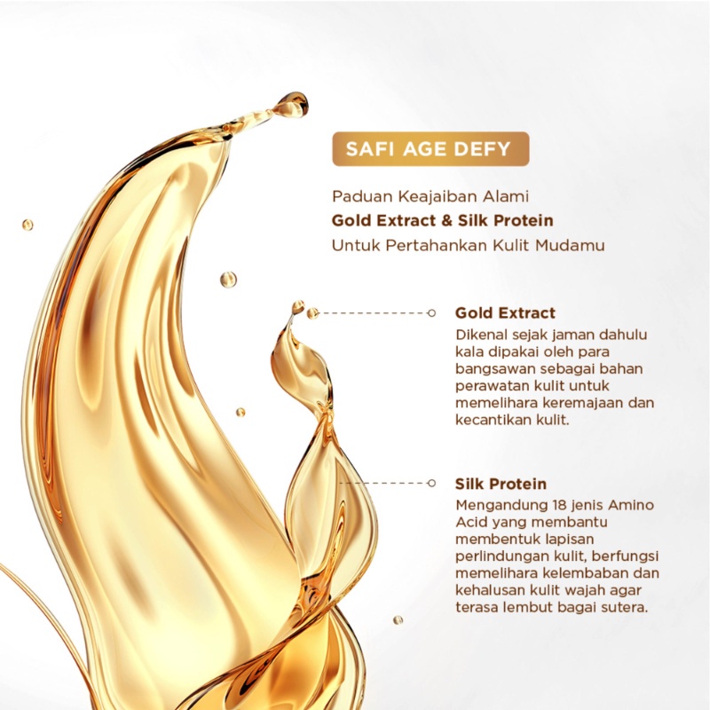 ⭐️ Beauty Expert ⭐️ Safi Age Defy Gold Water Essence 30ml  Safi Age Defy Gold Water Essence 100ml