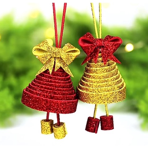 Hiasan Natal LONCENG Gantung Hand Made Christmas Decoration Ornament HIASAN POHON NATAL MURAH