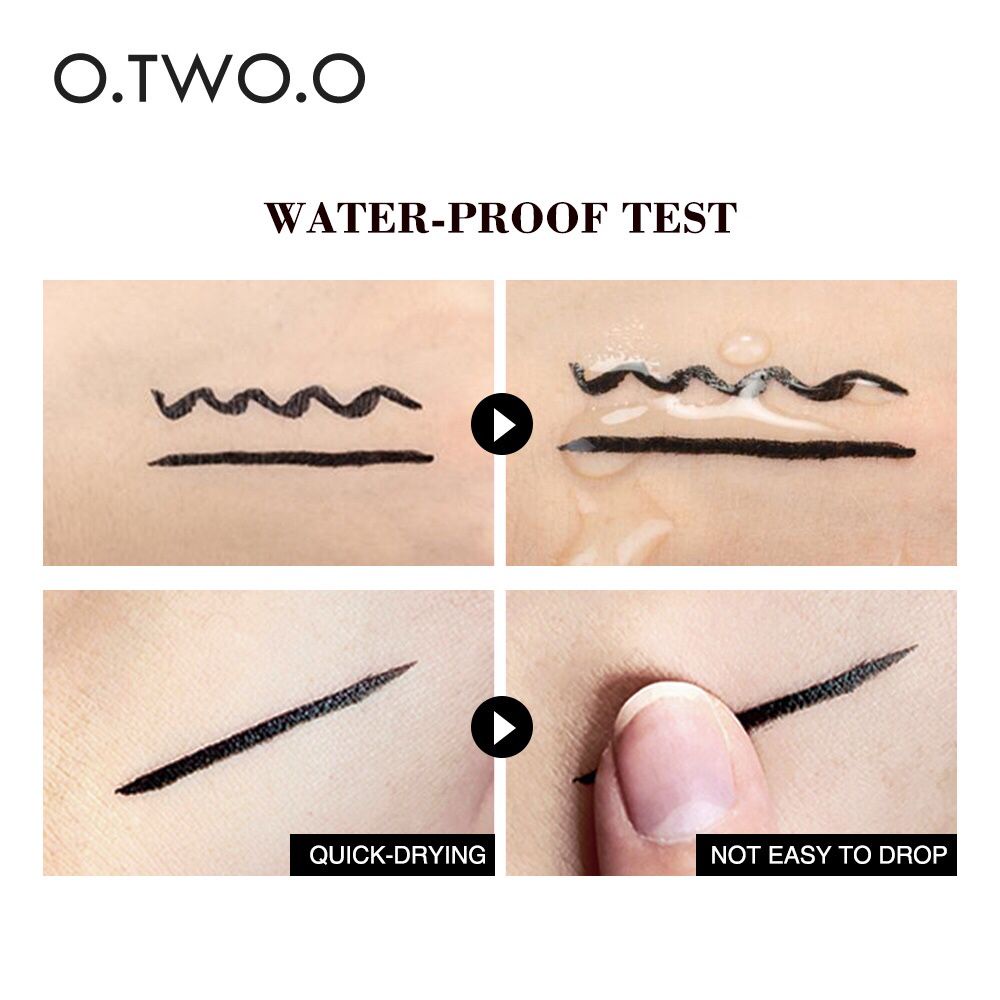 COD/ready stock/O.TWO.O Stamp Eyeliner Black Double Head Waterproof Pencil | Miraculous Cat Eye Stamp Eyeliner Pen