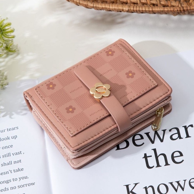 DOMPET WANITA LIPAT PRETTYZYS ORI KULIT MINI PINK LUCU PASSAGIA WA540P3 KECIL IMPORT KOREA KARTU UANG KOIN SIMPLE REMAJA KEKINIAN CEWEK PREMIUM FASHION BATAM BRANDED