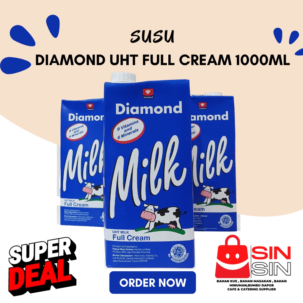 

DIAMOND Susu UHT Full Cream 1000ml