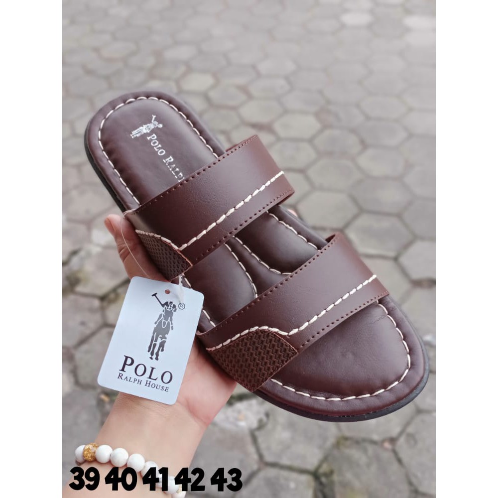 PROMO SANDAL SELOP SLOP PRIA LAKI-LAKI DEWASA ORIGINAL BY POLO RALPH HOUSE