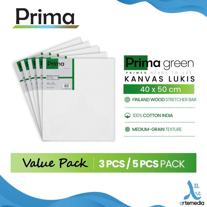 

Kanvas Lukis Prima Green 40X50Cm Value Set 3 Cotton Canvas