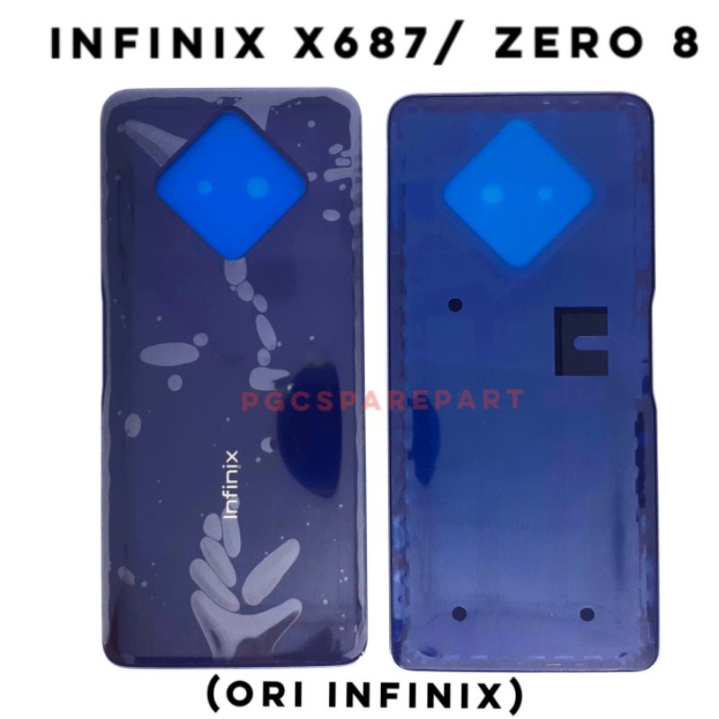 Original Backdoor Infinix Zero 8 - X687 - Tutup Baterai Casing Belakang Back Case Backcase Backcover
