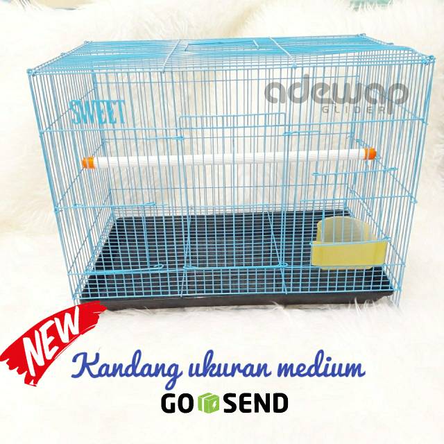 ADEWAP GLIDER Kandang Ukuran Medium Perlengkapan Sugar Glider