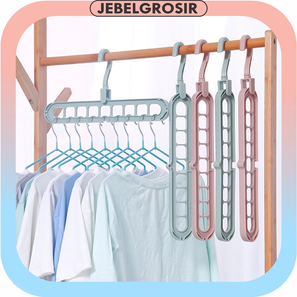 Hanger Gantungan Pakaian 8 In1 Gantungan Multifungsi Susun Handuk Hanger Jilbab 263