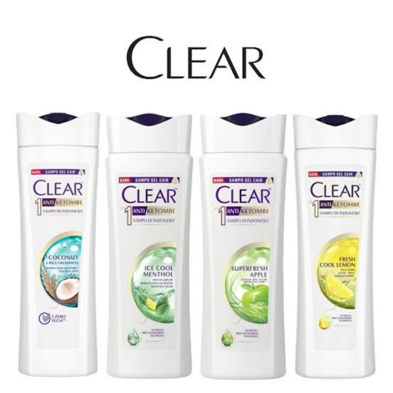 CLEAR SHAMPO BOTOL & SASHET NATURAL BLACK 70ml