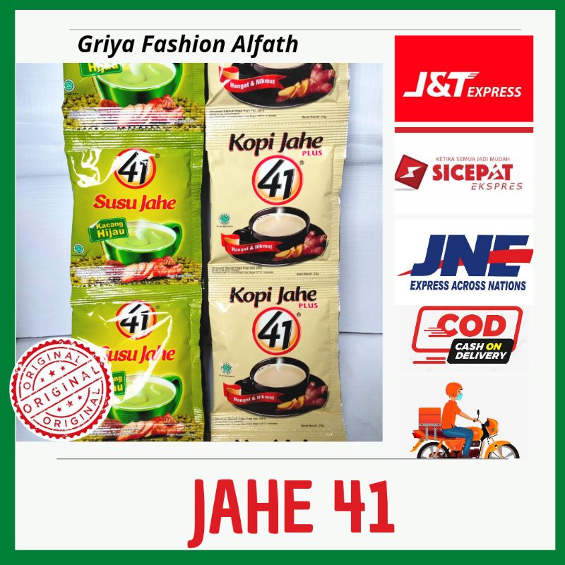 

Jahe Merah Plus 41 Herbal / Wedang Jahe 41/ Susu Jahe 41 Original / Kopi Jahe 41 Plus/