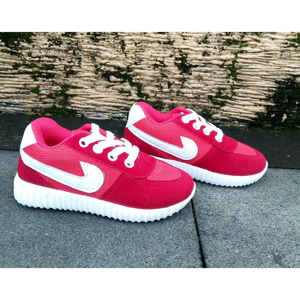 Sneakers Anak Lashelin Sepatu Kets Sepatu Sport Anak - Merah