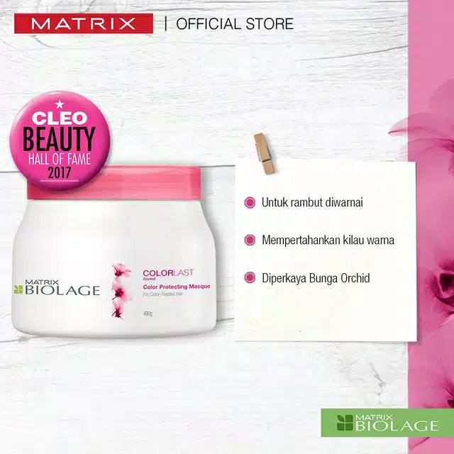 MATRIX MASKER RAMBUT Biolage Colorlast Mask 490 GR UNTUK RAMBUT DIWARNAI