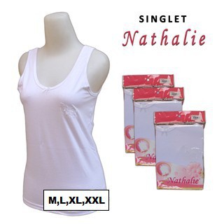 3 Pcs Singlet Wanita NATHALIE | Pakaian Dalam Perempuan Dewasa Tank top Kaos Sguna - Grosir 3 Pcs Vanella Cewe Cewek ABG REMAJA SD SMP SMA BB