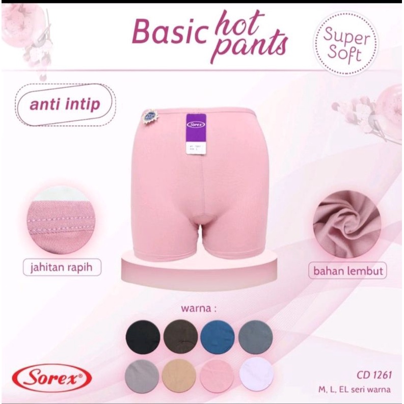 Celana Dalam wanita/anak remaja Pendek Hot pants Sorex 1261