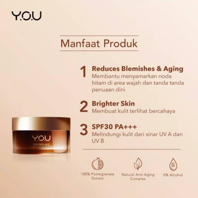 Y.O.U | You Golden Age Illuminating Day Cream 30ml