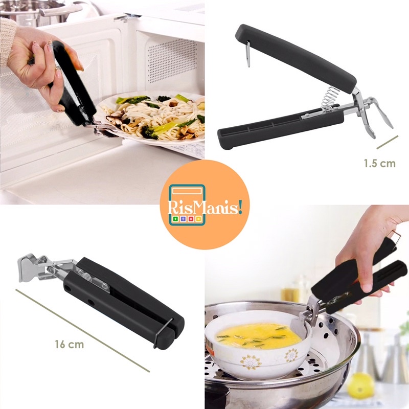 HOT DISH GRIPPER - Penjepit Peralatan Dapur Alat Masak Panas Piring Makan Mangkok Panci Rantang