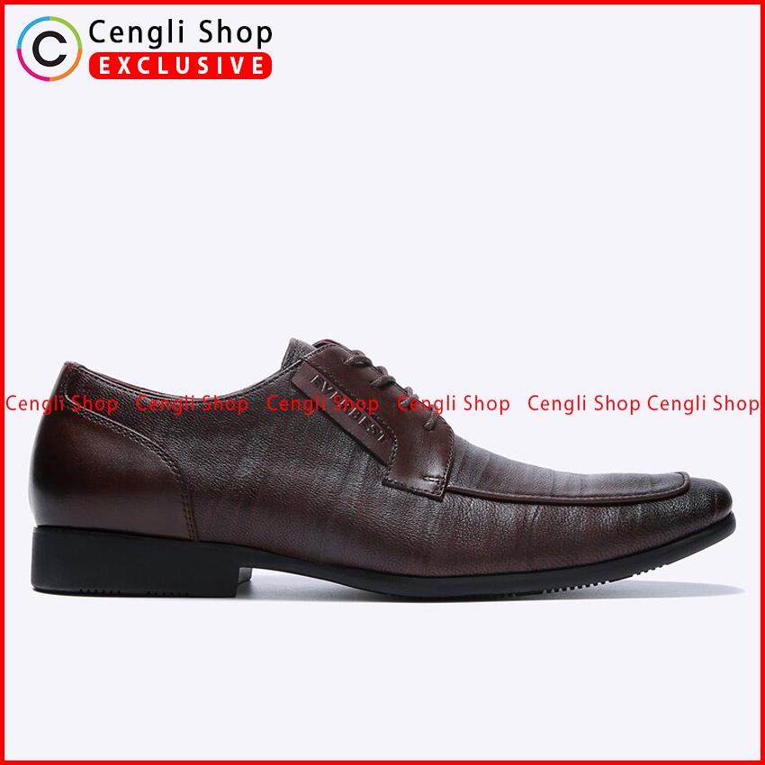 SEPATU FORMAL EVERBEST PRIA ORIGINAL PANTOFEL KULIT ASLI COKLAT EM47