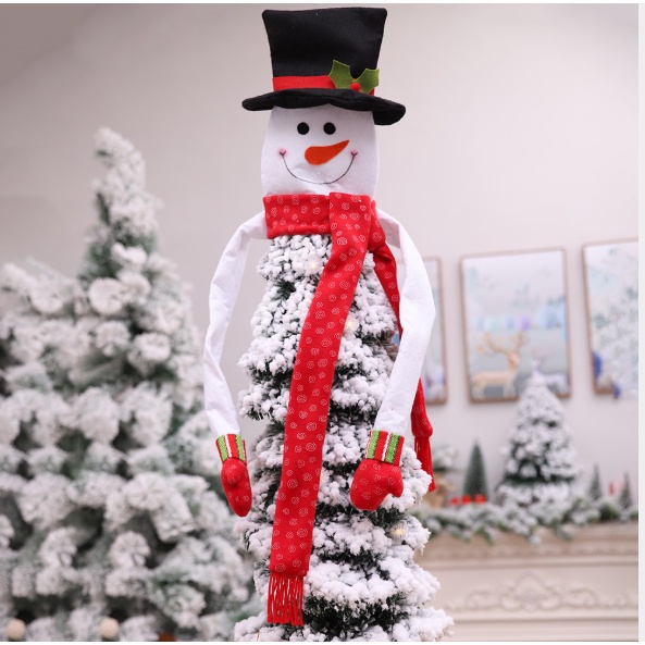 [ Christmas Tree  Large Cover Snowman Top Topper  Tree Decorations Products ]