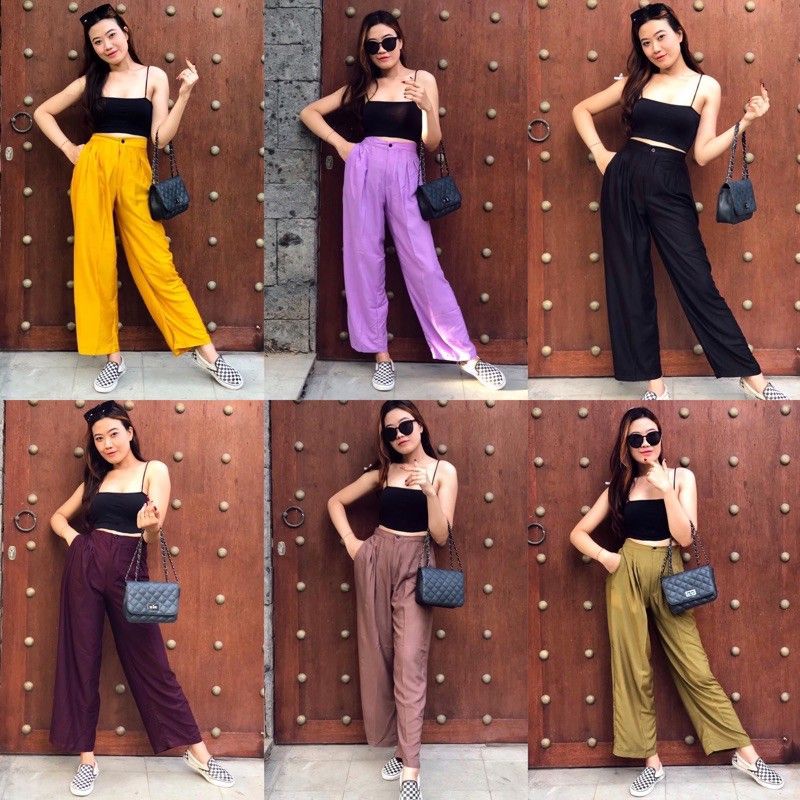 celana kulot HW rayon