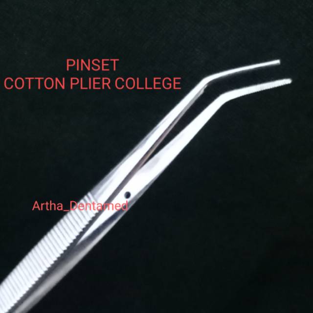 PINSET DENTAL COTTON PLIER COLLEGE