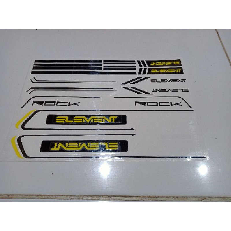 stiker element rock decal model cutting sticker sepeda lipat folding bike oracal 651