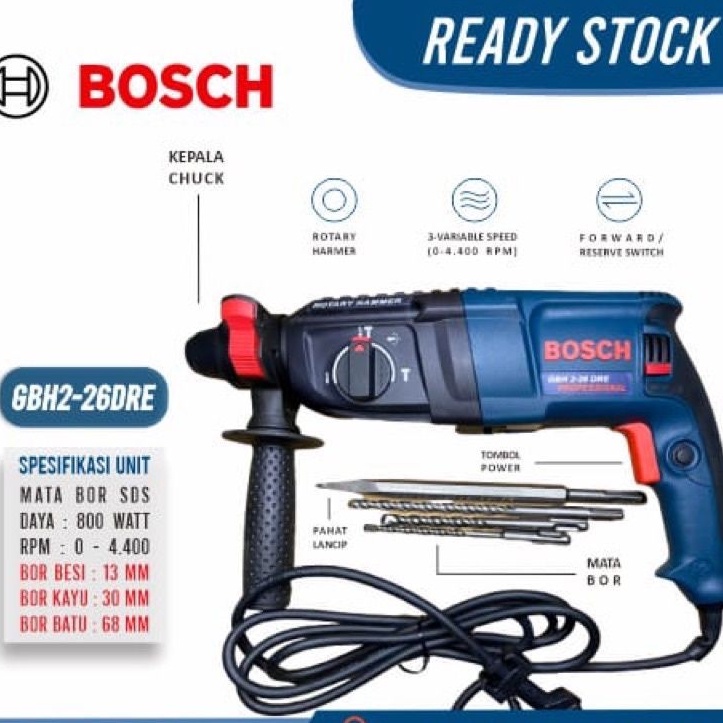 Mesin Jack Hammer Drill beton aspal APR / COD, Makita Bosch
