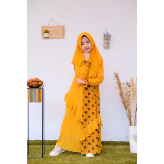 dress muslim/gamis syari/gamis anak Syakira kids Syari
