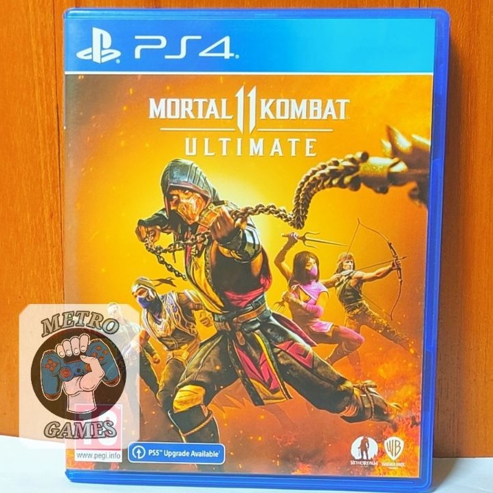 Mortal Kombat 11 Ultimate Edition PS4 Kaset Mortal Kombat Playstation PS 4 PS 5 Kombat11 MK mk11 combat11 bd original mortal11 XL X edisi + DLC karakter character bluray disc ultimet second seken bekas Region 3 asia reg3 reg 3 cd ori Combat II ps5 monk XI