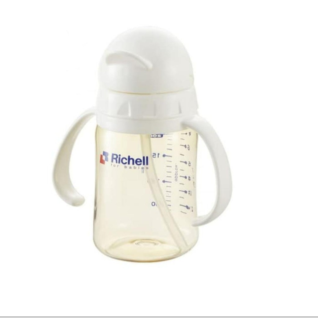 Richell PPSU Straw Bottle 200 ml Botol Minum