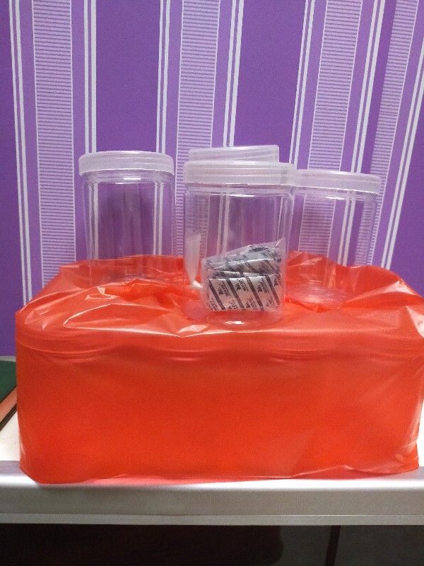 Toples Tabung Silinder / Cylinder - Toples Jar Plastik 800 Ml