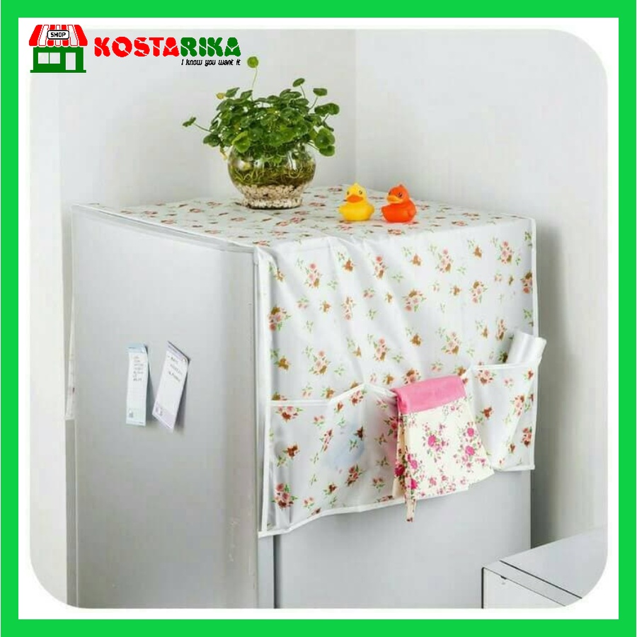 KOSTARIKA Cover Taplak Kulkas Alat Penutup Kulkas Waterproof Anti Air Multifungsi