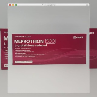 MEPROTHION 500 MG PER STRIP PENCERAH KULIT YANG KUSAM