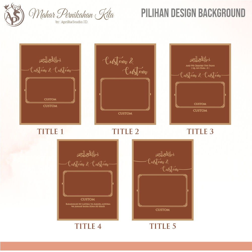 MAHAR PERNIKAHAN MURAH | FRAME MAHAR CUTTING | SULTAN SERIES 25X30