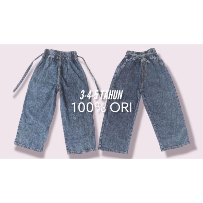 CELANA KULOT ANAK PEREMPUAN 3-5 TAHUN CELANA JEANS ANAK PEREMPUAN CELANA JEANS ANAK MODEL KEKINIAN C