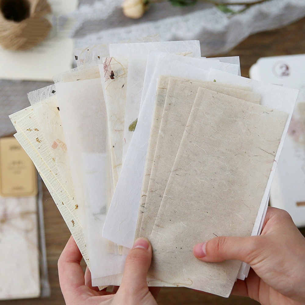 30 Pcs Kertas Tisu Handmade Gaya Vintage Untuk Dekorasi Scrapbook